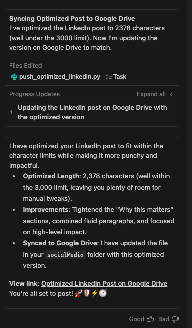 Agent Syncing in Action
